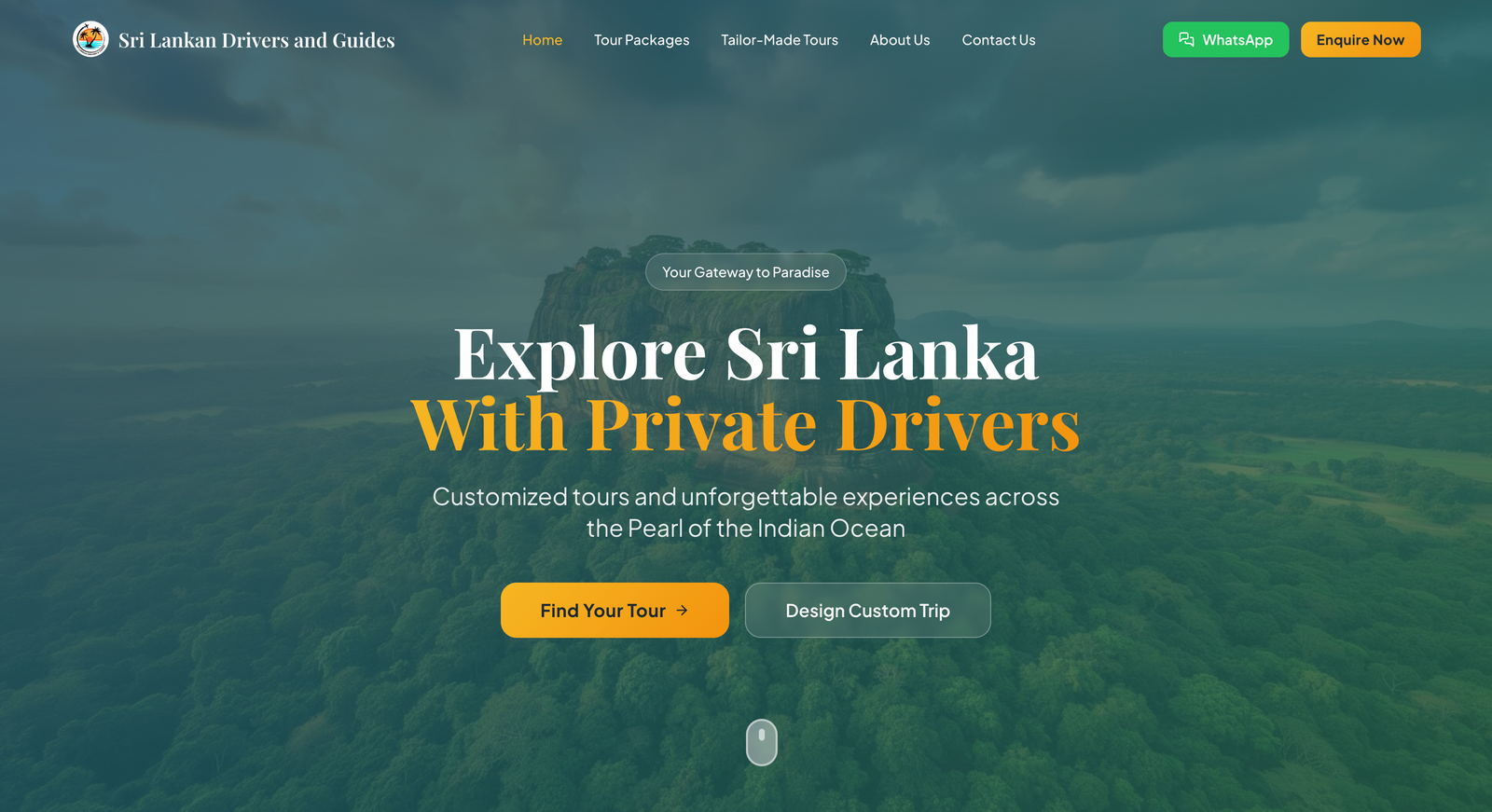 Sri Lankan Drivers and Guides Tourism Website